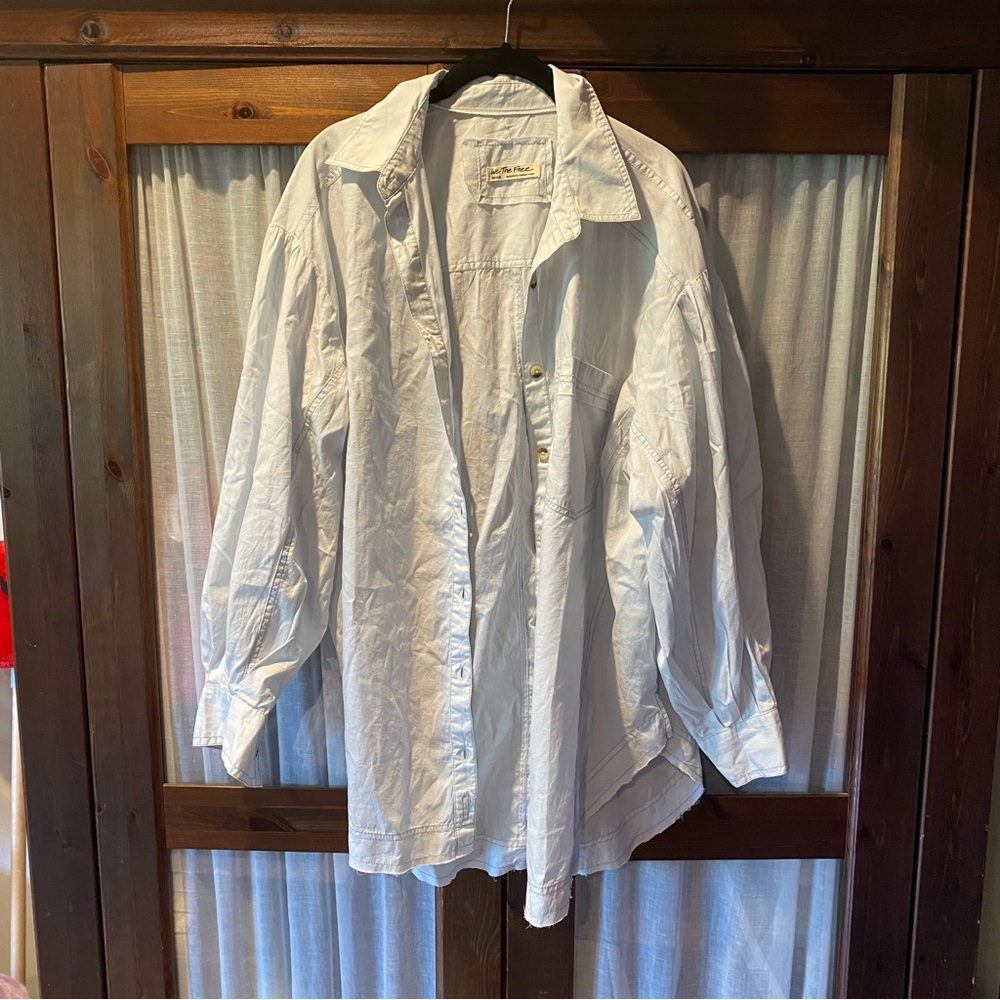 Free people oversized button down tunic